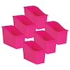 Teacher Created Resources Book Bin, Pink, Plastic, 6 PK 20390